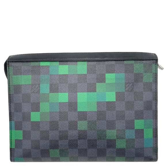Louis Vuitton  Voyage MM Damier Graphite Pixel Toiletry Pouch Green - Picture 1 of 11